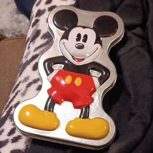 Disney Mickey Mouse Silver Case - Red and Yellow